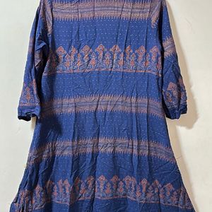 Avaasa Blue Side Open OverCoat Kurtha