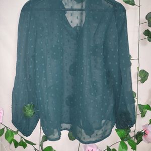 GREEN Colour Shear Shirt