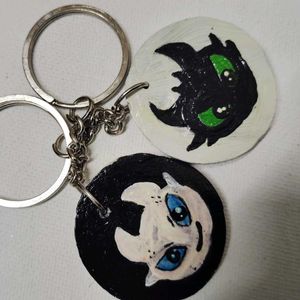 Couples Key Chain Toothless Dragon