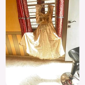 Golden Designer Lehenga