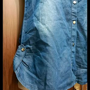 Denim Top For Girl 14 To 18 (Thin Body)