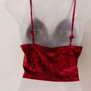 VELVET BRALETTE CAMI TOP