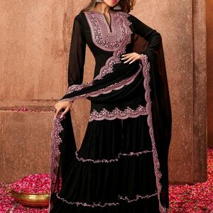 Inddus Party Wear Sharara Set/ Size_S