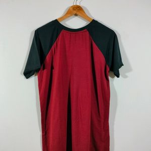 Maroon Printed T Shirt (Men's)