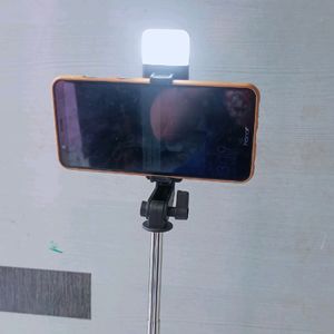 Bluetooth Selfie Stick Tripod With Light #2