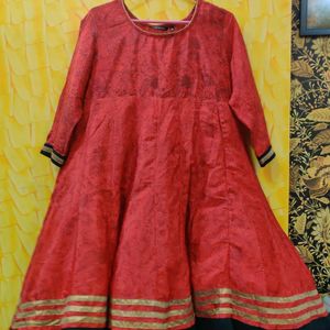 Very Beautiful Silk Anarkali Almost New