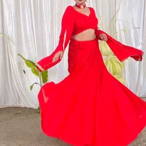 Red Lehenga