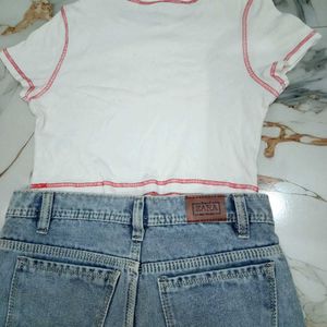 ZARA Jeans + H&M top