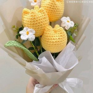 Custom Crochet Flower Bouquet