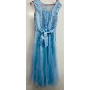 Blue Fairytale Pearl Gown- Padded