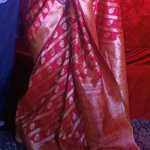 Red Banarsi Saree