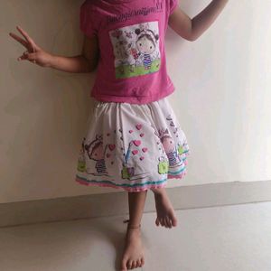 Skirt and Top For Kids.