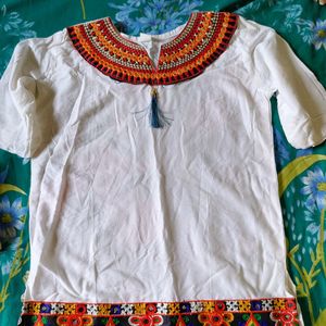 Beautiful Rajasthani work Short Kurti