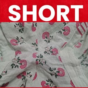 🌺Flower Pertten Design Short Cotton XL