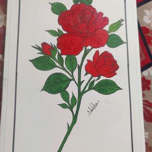 Rose Painting ( Handmade )