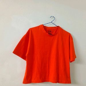 Oversized H&m Crop T-shirt