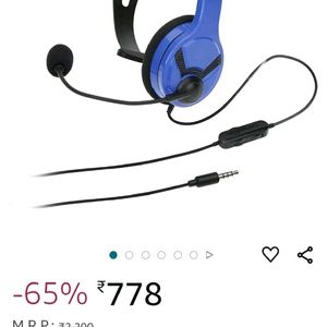 Amazon Basics Mono Chat Headphone 🎧