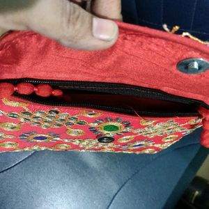 Embroidered Sling Bag