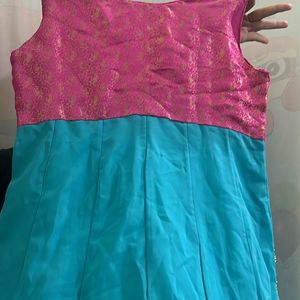 Frock With Duppata ,salwar Steched