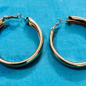 Golden Hoop Earrings