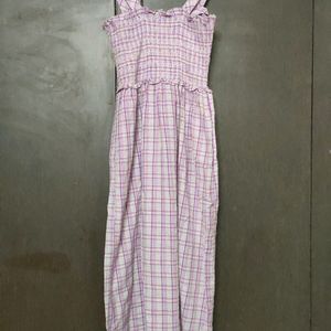 Checkered Iris Darthy Dress