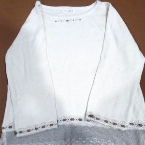 Designer Off-white Top