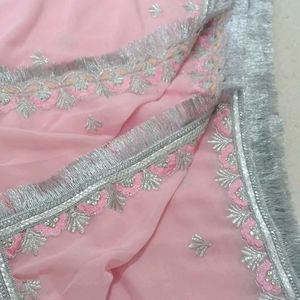 Beautiful Salwar Suit With Dimond And Zari Work