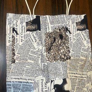 Bralette Newspaper Print