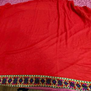 Red Georgette Saree