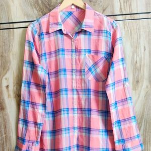 Pink Cotton Shirt Size-38