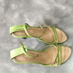 Green Heels Sandal