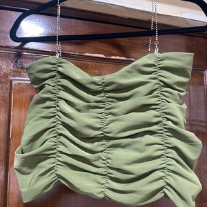 Olive Green Tube Top