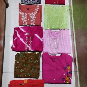 Combos Of 9 Kurtis For Womens