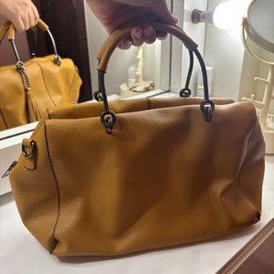 Mustard Spacious Handbag