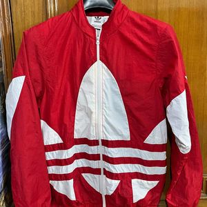 ADIDAS ORIGINALS RED JACKET BIG TREFOIL DESIGN