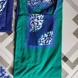 Blue Green Salwar Kurti