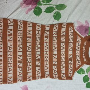 bodycon one piece brown