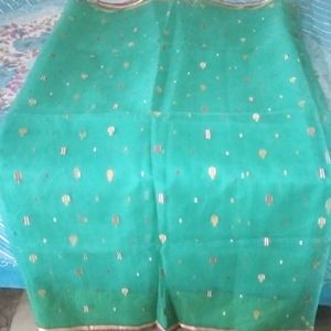 Brand new light weight thread work fancy saree