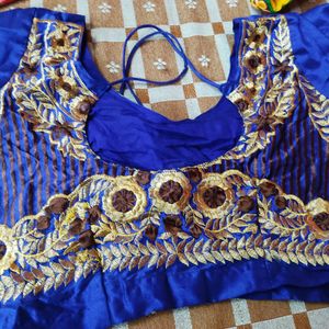 Like New Blue Designer Blouse For Women