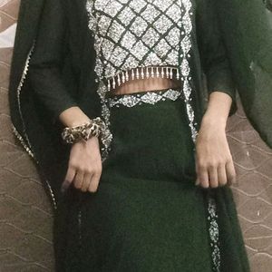 Ethnic Skirt And Shrug.