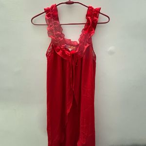 Red Cute Maxi Top