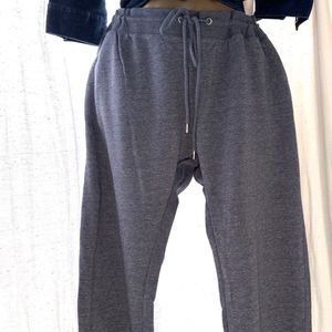 2 Combo Track Pants Red And Bluish Grey