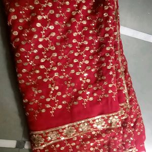 2 Heavy Red Designer Sarees