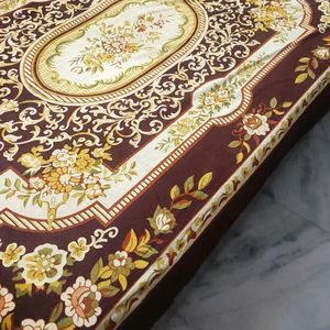 Brown Printed Winter Single Bedsheet