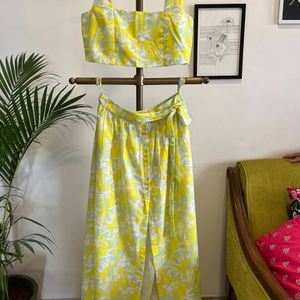 Neon Top Skirt Set