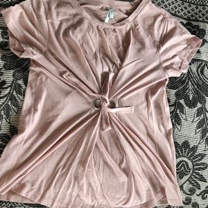 Dull Baby Pink Tshirt For Women