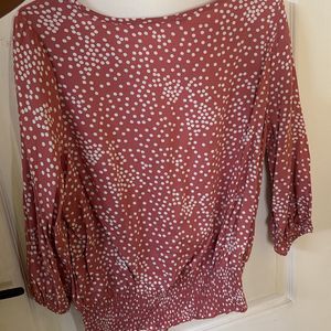 Peach Pink Dotted Top