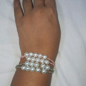 White Pearl Bracelets