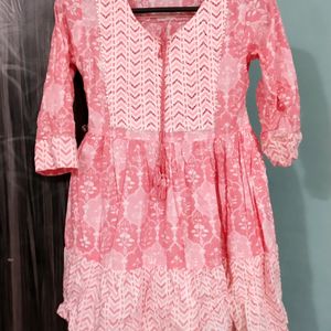 Light Pink Flared Dress