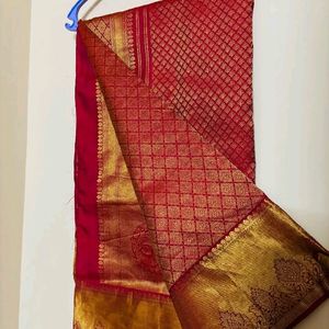 Price Fixed Kanchi Pattu Sarees (2) Without Blous